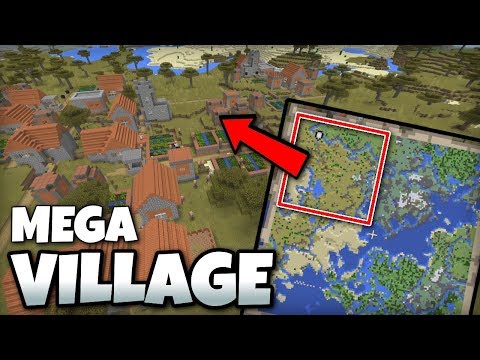 Minecraft – MEGA Village at Spawn [ Survival Seed Showcase 
