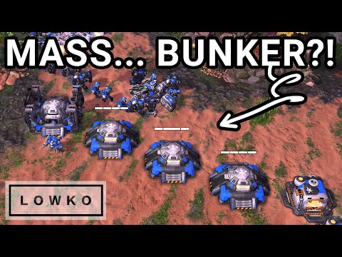 StarCraft 2: Bunny's MASS BUNKER Slow Push! (Best-of-3)