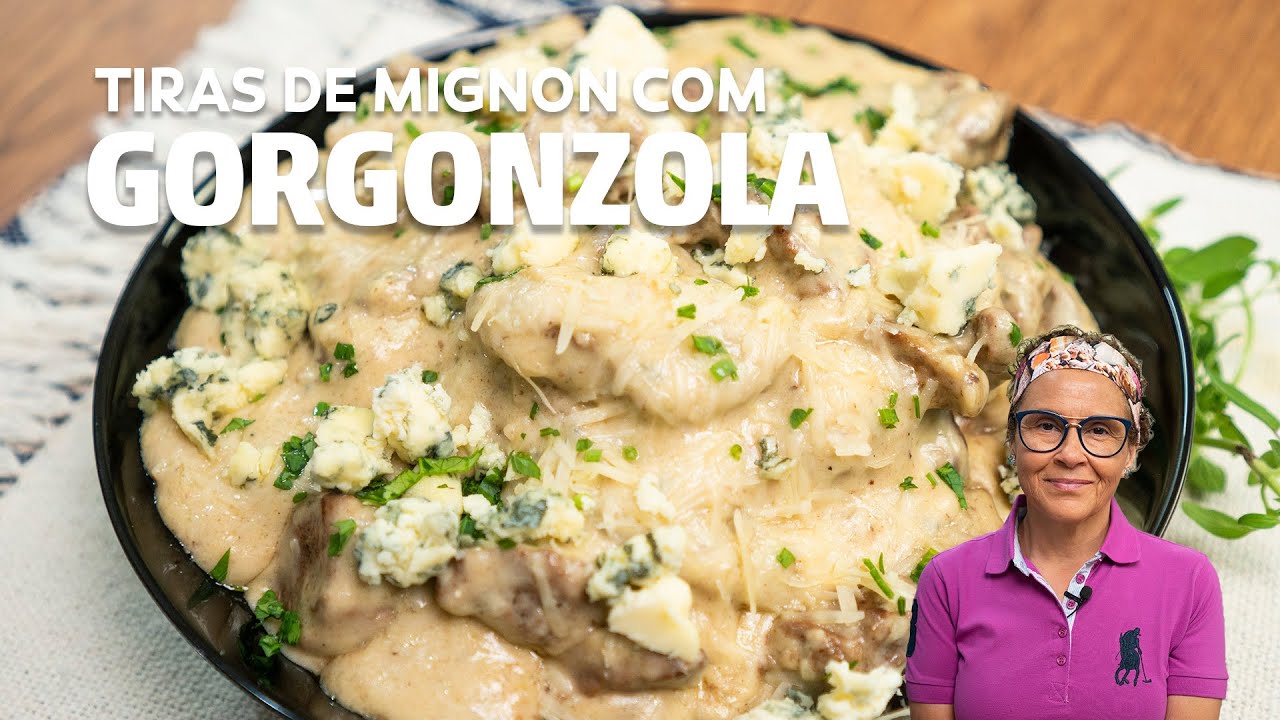 TIRAS DE FILÉ MIGNON COM GORGONZOLA. UM PERDIÇÃO! ❤️ VEJA COMO PREPARAR.
