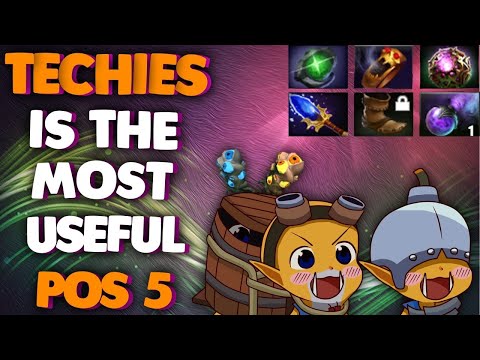 Techies Vovan is playing Techies pos 5 and making top impact on a team. Highlight