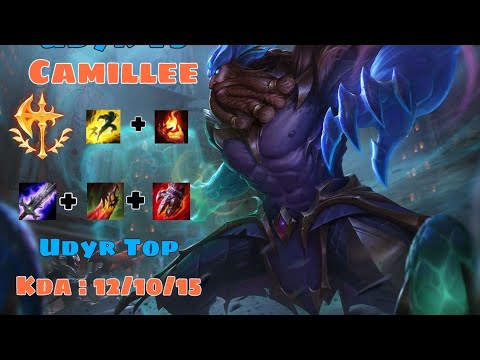 Udyr Vs Camille Top Full Gameplay #46 [ League of Legends ] Udyr Top Kda 12/10/15 | KinJ