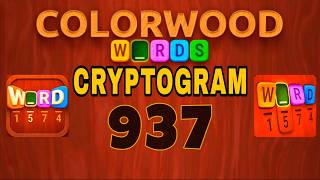 COLORWOOD WORDS CRYPTOGRAM level 937