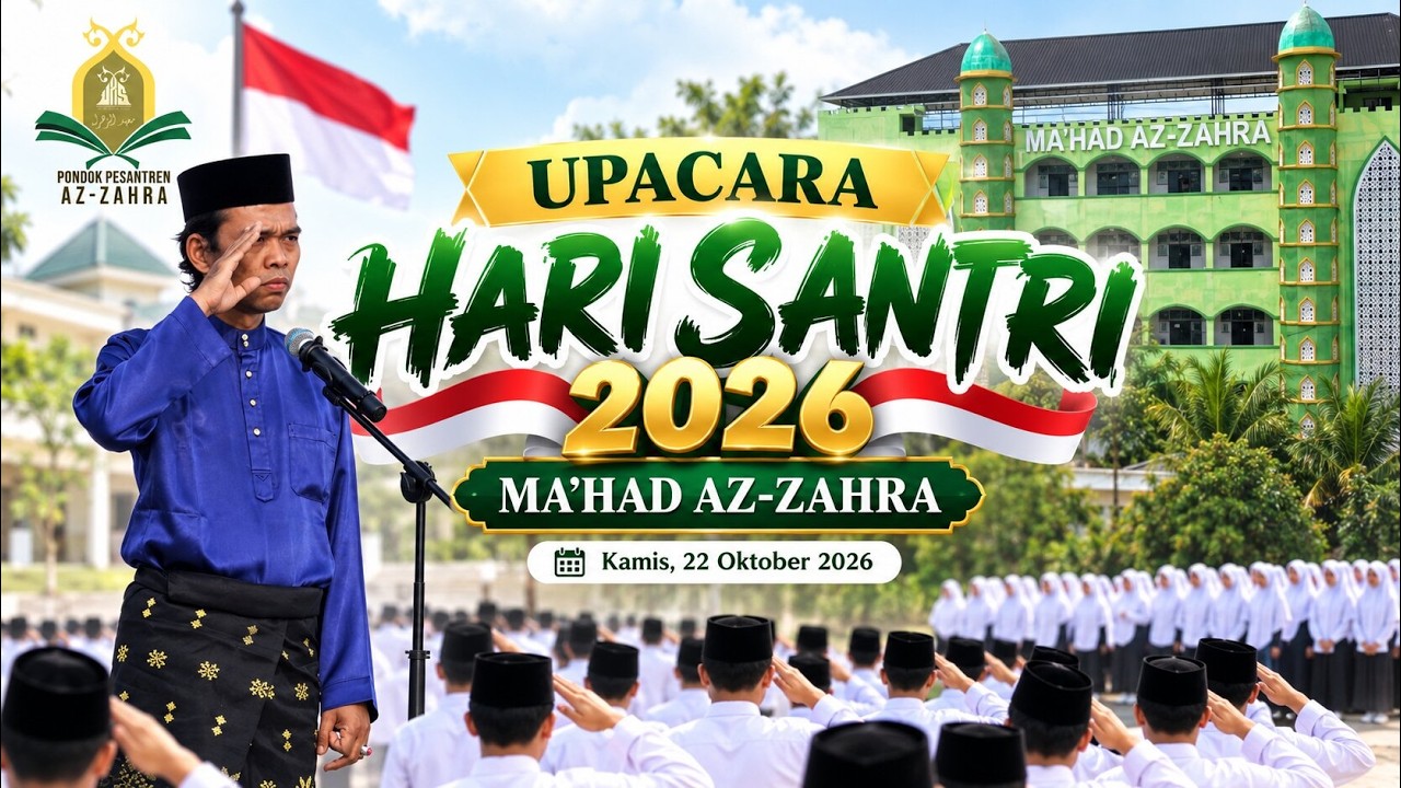 LIVE | Upacara Hari Santri Nasional 2026 Ma'had Az-zahra | Ustadz Abdul Somad