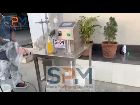 Semi Automatic Bottle Filling Capping Machine