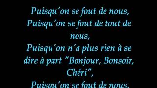 shy&#39;m - on se fou de nous paroles ♥