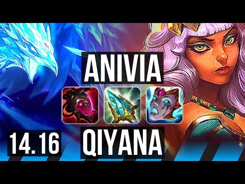 ANIVIA vs QIYANA (MID) | 9/4/19, 900+ games, Rank 9 Anivia | EUW Grandmaster | 14.16