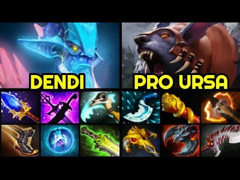 DENDI Leshrac Situational Build — Hard Game vs Ursa 7.27 Dota 2