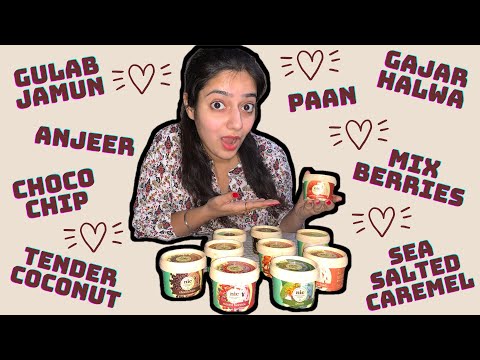 Trying 10 UNIQUE flavours from NATURAL ICE CREAMS | NIC | Gulab Jamun, Gajar Halwa, Paan & more.. 🍧🍦