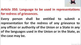 Download lagu ARTICLES 350 and 351 Special Directives related to Languages mp3