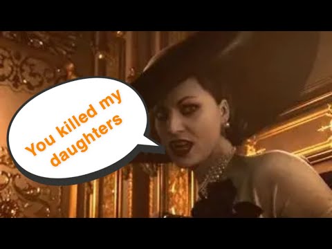 lady dimitrescu  secret dialogue and death scene