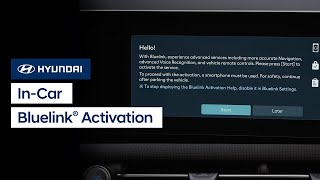 In-Car Bluelink® Activation | Bluelink® | Hyundai