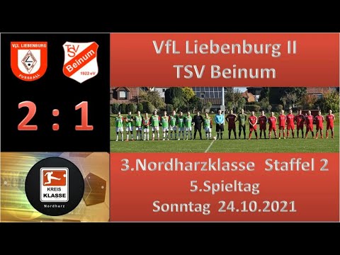 VfL Liebenburg II - TSV Beinum  2 :1  ( 2:0 )  24.10.2021