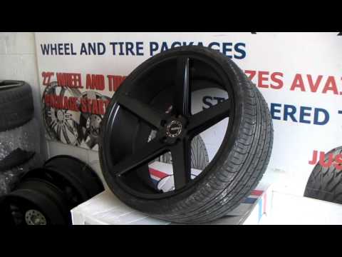 DUBSandTIRES.com 22 Inch KMC KM685 District Concave Matte Black Wheels Miami Ft Lauderdale Rims