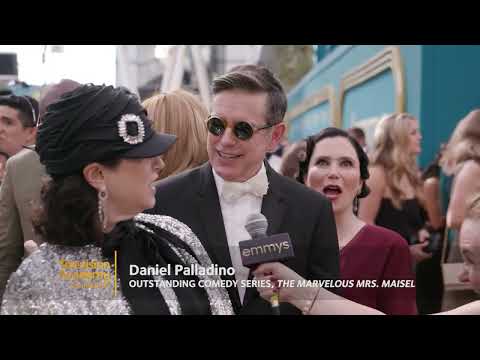 Amy Sherman-Palladino, Daniel Palladino & Alex Borstein on the 2022 Primetime Emmys Red Carpet