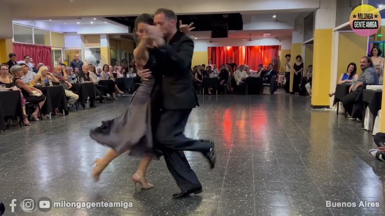 Camila Ameglio y René-Marie Meignan  - Milonga Gente Amiga - 29/ENE/2023 (2/2)