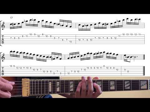 C7 Jazz Exercise - Pat Martino, George Benson Style