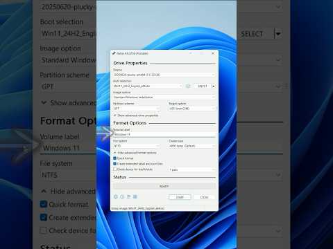 Create a Windows 11 USB in 60 Seconds! (Rufus Guide)