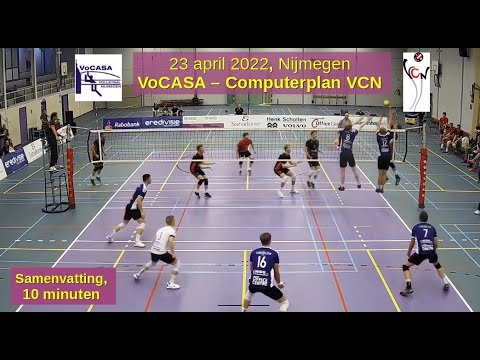 2022-04-23 VoCASA - VCN (samenvatting, 10 min) Eredivisie Heren Volleybal