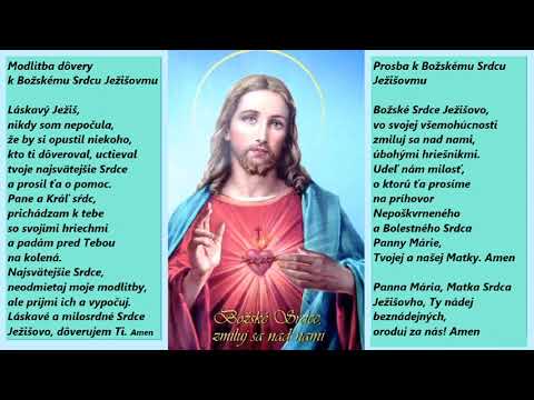 Modlitba DôVERY a PROSBY k Božskému Srdcu Ježišovmu - Matka Františka Lechnerová