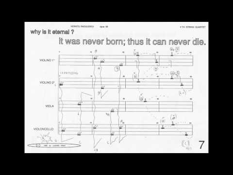 Horatiu Radulescu -  Before The Universe Was Born (w/ score) (for string quartet) (1993)