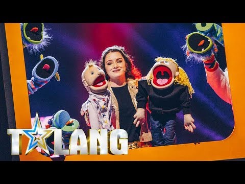 Stephanie och Cecilia lockar till skratt i Talang 2018 - Talang (TV4)