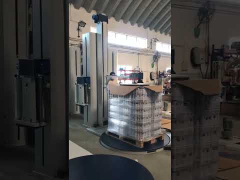 Pallet Wrapping Machine with Pressing System