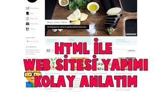 HTML İLE WEB SİTESİ YAPIMI