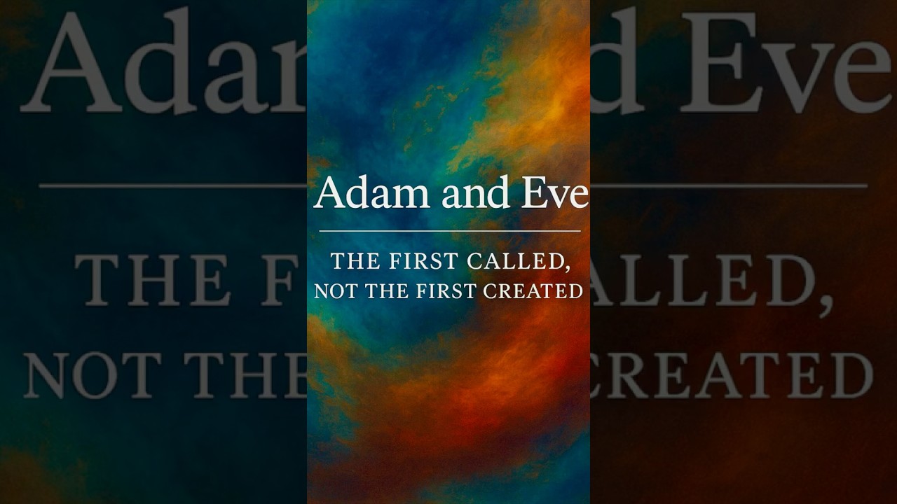 Adam and Eve The First Called, Not the First Created