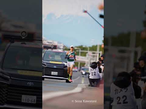 【箱根駅伝】圓谷さん、富士をバックに