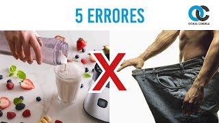 Los 5 errores al perder peso ¡No los cometas!