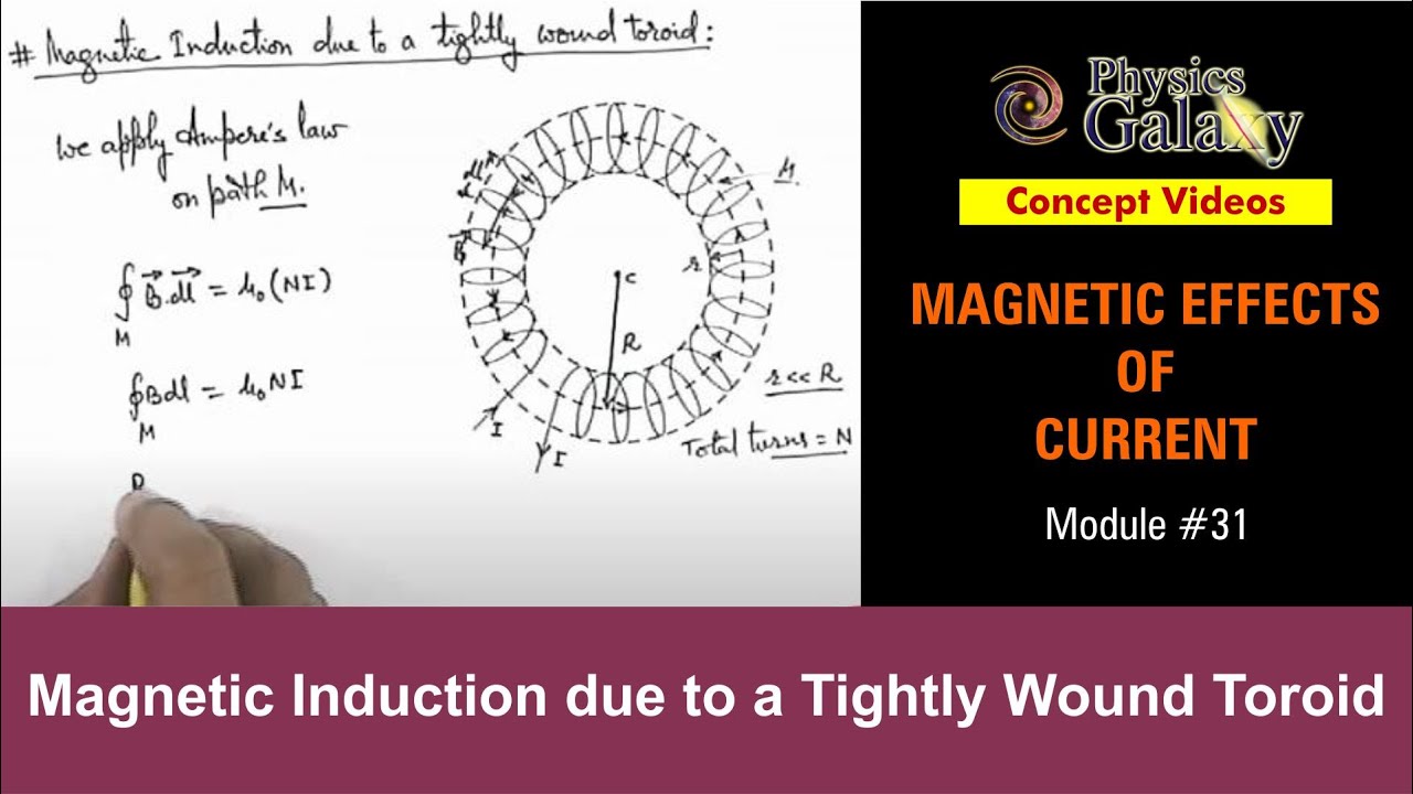 Class 12 Physics | Magnetic field |#31 Magnetic Induction due to a Tightly Wound Toroid | JEE & NEET