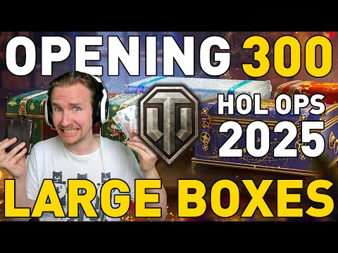 Opening 300 Large Boxes! Holiday Ops 2025 in World of Tanks!