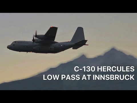 C-130 HERCULES LOW PASS AT INNSBRUCK