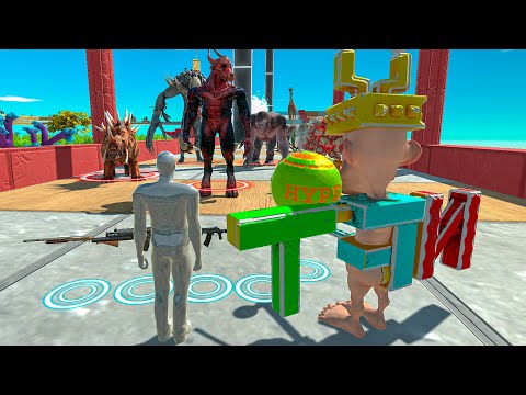 🔥FPS EXTREME DEATH RACE OBSTACLE COURSE WITH TAME CRYPTO BRO - Animal Revolt Battle Simulator