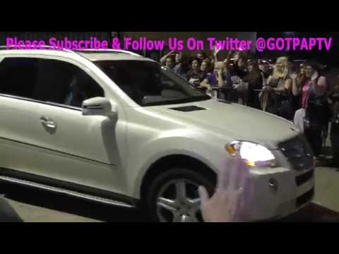 Peter Tork and Michael Nesmith leaving The Monkees Concert at Pantages Theatre in Hollywood