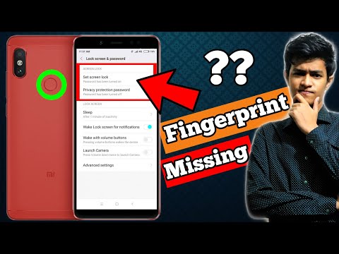 How to fix fingerprint option missing | Redmi fingerprint Option missing