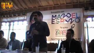 preview picture of video 'Manuel Espino en Agua Prieta notidiario'