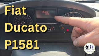 Fiat ducato P1581-15 blow by heater fault