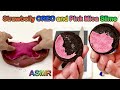 Making Strawberry Creme OREO Pink Mica Slime Satisfy ASMR Video 026