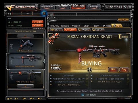 Crossfire PH 2.0- Buying Barrett M82A1 Obsidian Beast IGN: KyleLamigTV