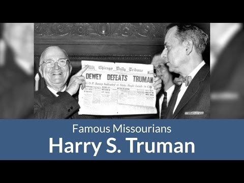Do you know MO? Famous Missourians - Harry S. Truman