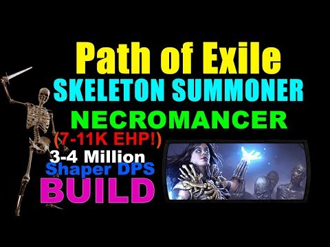 SKELEMANCER (Skeleton Summoner) Necromancer Build for Path of Exile (FINAL)