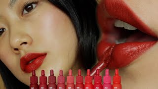 Peripera Ink the Velvet Swatches & Demo