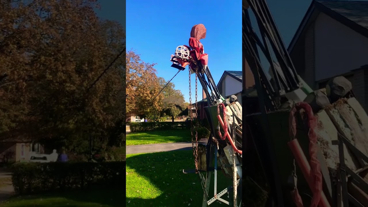 Front yard art installation