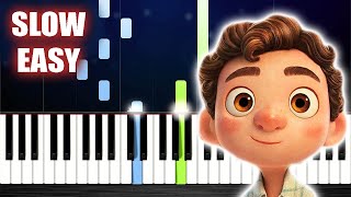 Dan Romer - Go Find Out for Me (Luca) - SLOW EASY Piano Tutorial by PlutaX