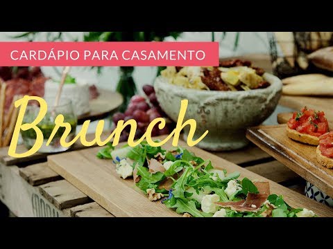 Wedding menu with brunch!