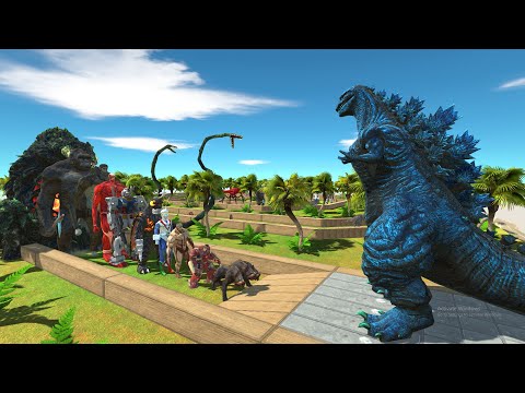 Shin Godzilla Blue vs Biollante DEATH RUN - Animal Revolt Battle Simulator