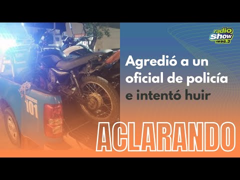 Tras detenerle la moto agredio a un oficial e intento huir (Chajari) - REPORTES POLICIALES