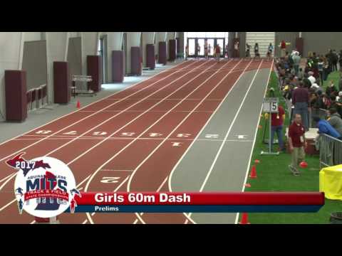 MITS 2017 Girls 60m Dash Prelims Heat 2