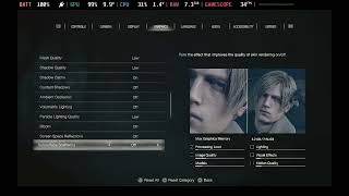 Steam Deck: Resident Evil 4 (2023) 40/40 Settings